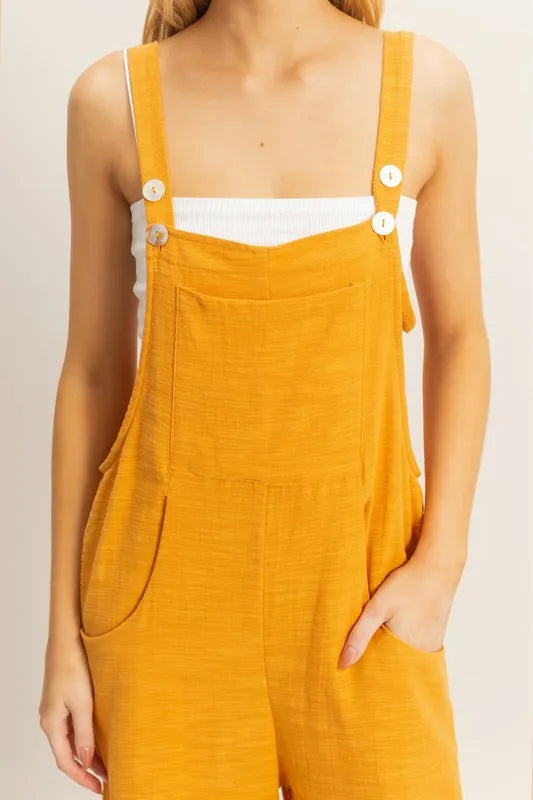 HYFVE Textured Wide Leg Overall-HYFVE-L.ORANGE-S-Urbanheer