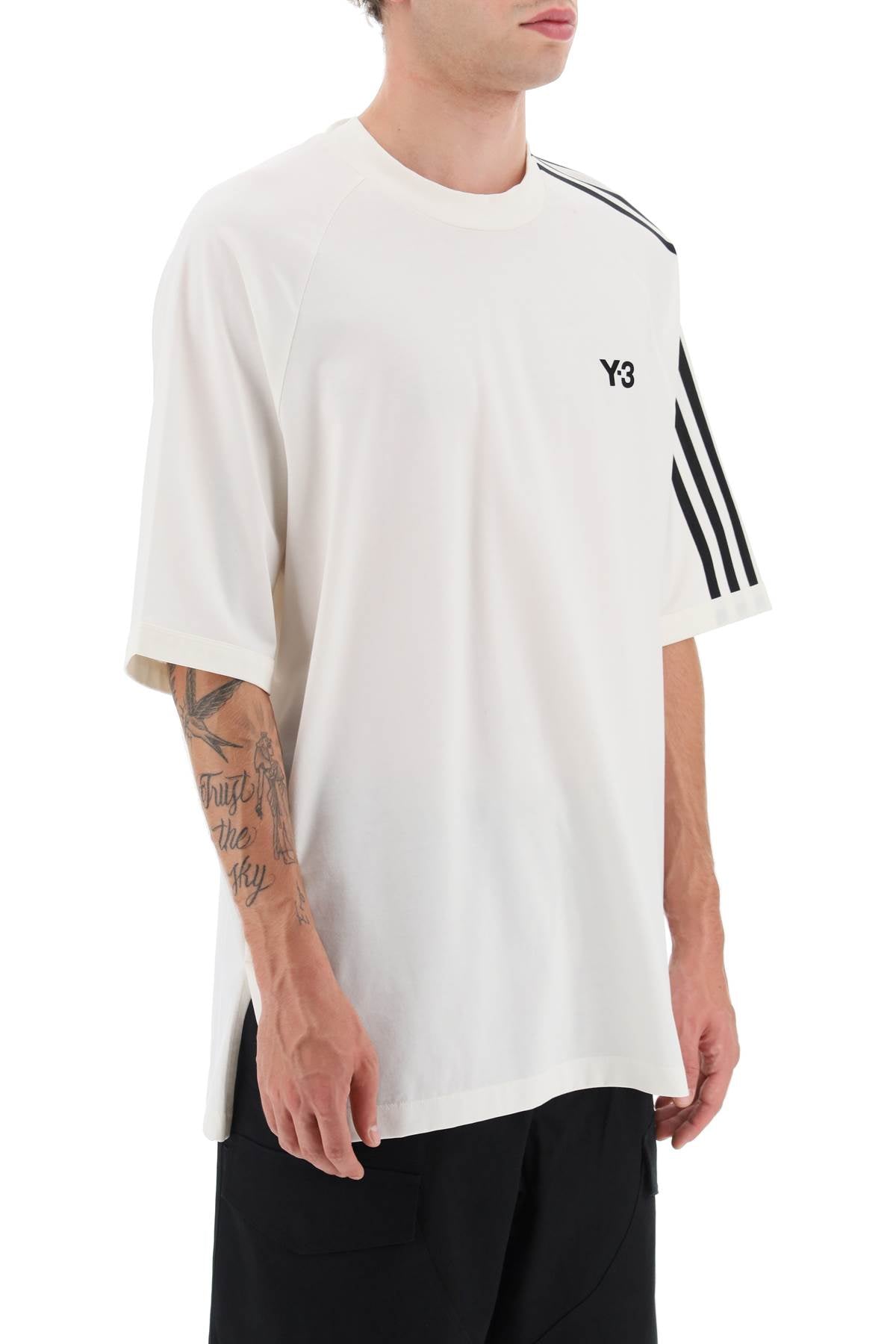 Y -3 3-Stripes Crew-Neck T-Shirt Mixed Colours-Y-3-Mixed colours-S-Urbanheer