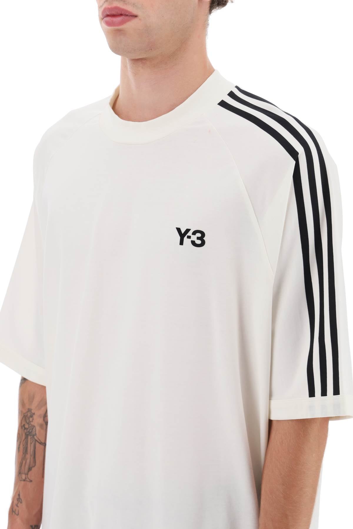 Y -3 3-Stripes Crew-Neck T-Shirt Mixed Colours-Y-3-Mixed colours-S-Urbanheer