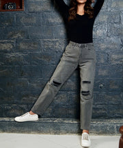 Hackney Boyfriend Jeans-Jeans-London Com Ltd.-I-Grey-Urbanheer