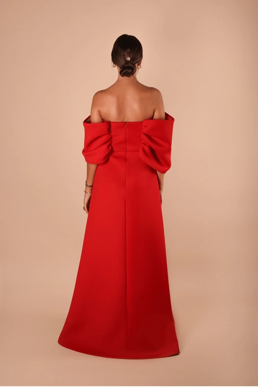 Half Bow Dress-Dress-Ashley Stambouli-XS-Urbanheer