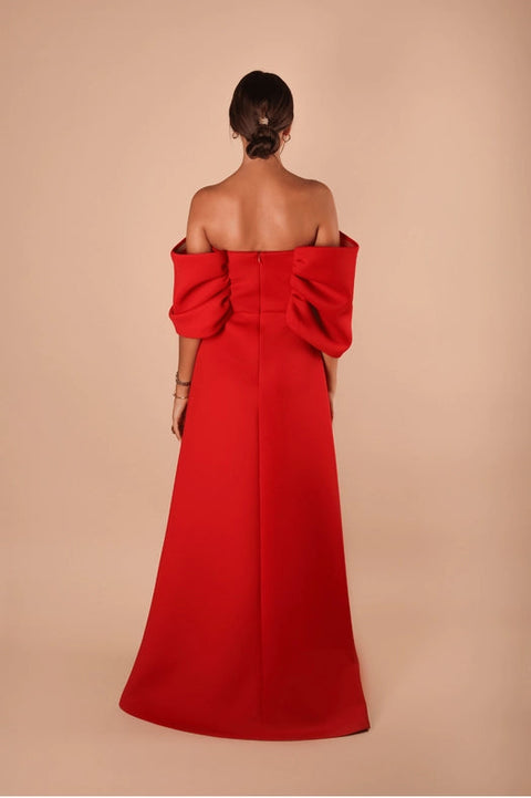 Half Bow Dress-Dress-Ashley Stambouli-XS-Urbanheer