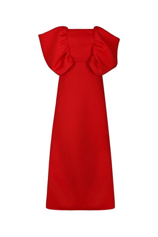 Half Bow Dress-Dress-Ashley Stambouli-XS-Urbanheer