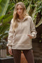 Half Zip Long Sleeve Knit Top with Pocket-Top-Blu Pepper-S-Urbanheer