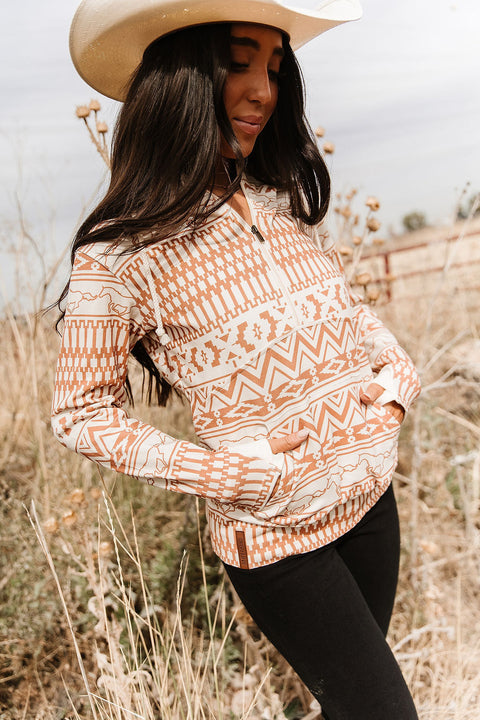HalfZip Sweatshirt - Bronco Babe