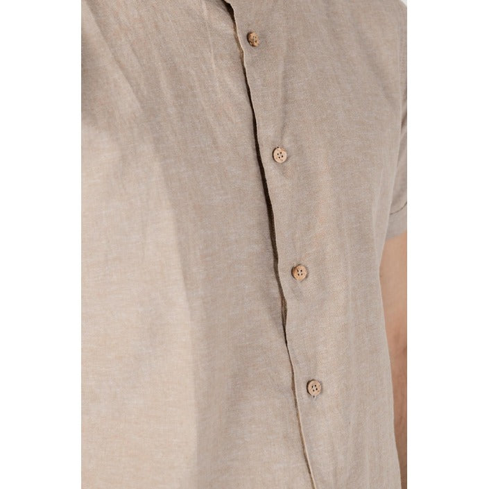 Hamaki-ho Men Shirt-Clothing Shirts-Hamaki-ho-beige-S-Urbanheer