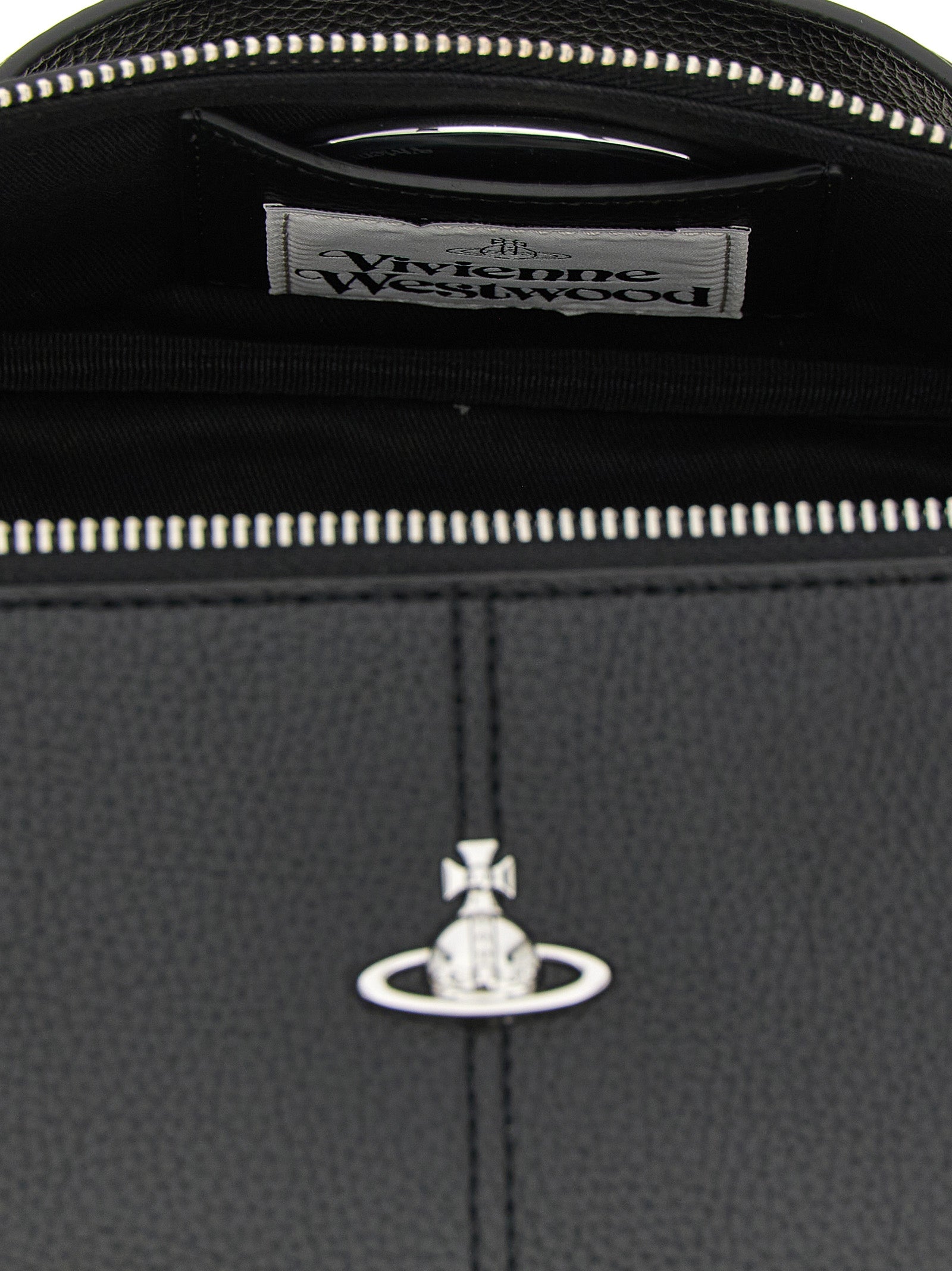 Hammered PU Orb Bas Relief Everyday Bag