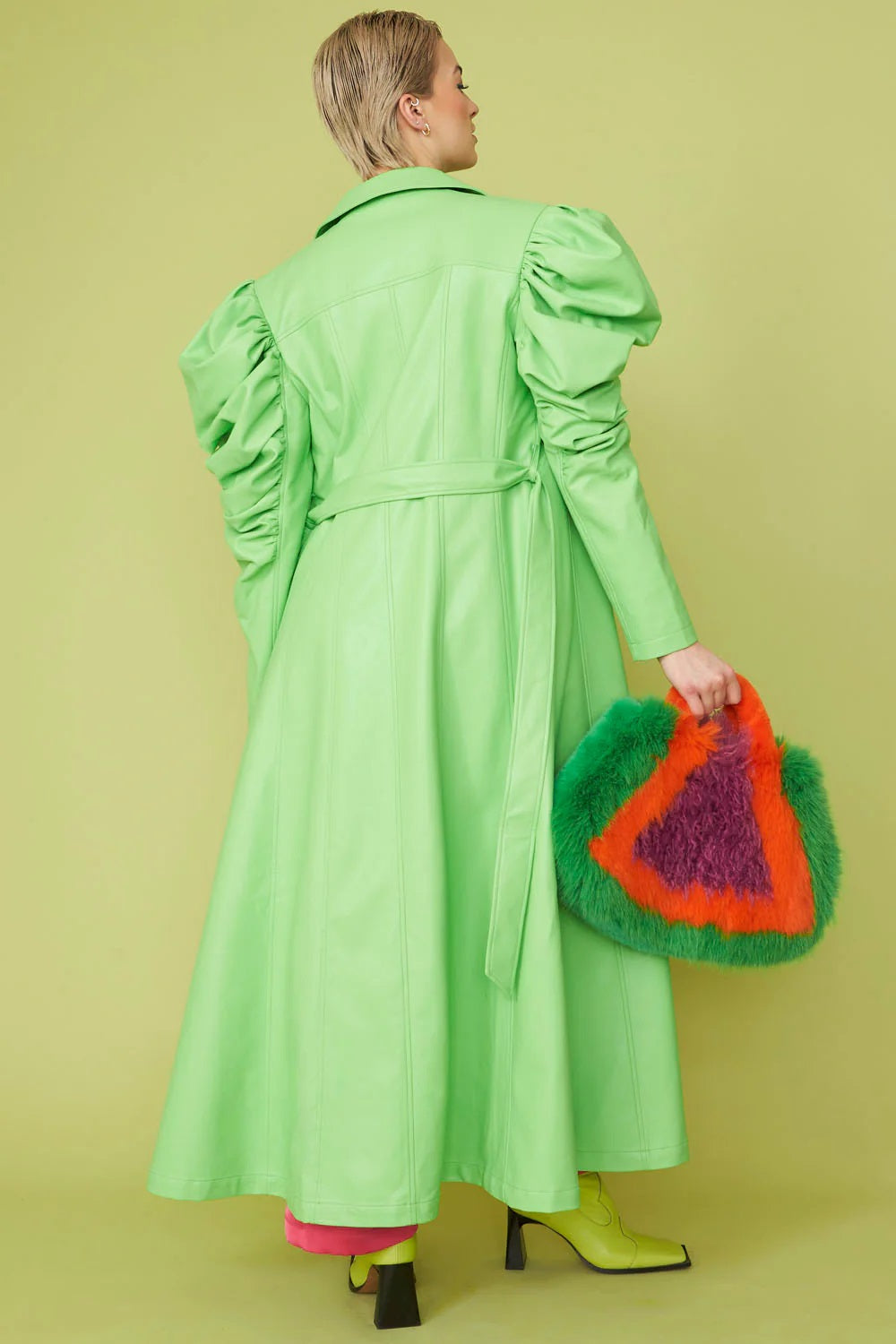 Hand Crafted Bamboo Multicolor Faux Fur Bag-Bags-Buy Me Fur Ltd-One Size-Multicolor-Bamboo-Urbanheer