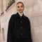 Handmade Oversized Cropped Wool Coat Black-Coat-Attentif Paris-S-Urbanheer