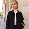 Handmade Oversized Cropped Wool Coat Black-Coat-Attentif Paris-S-Urbanheer