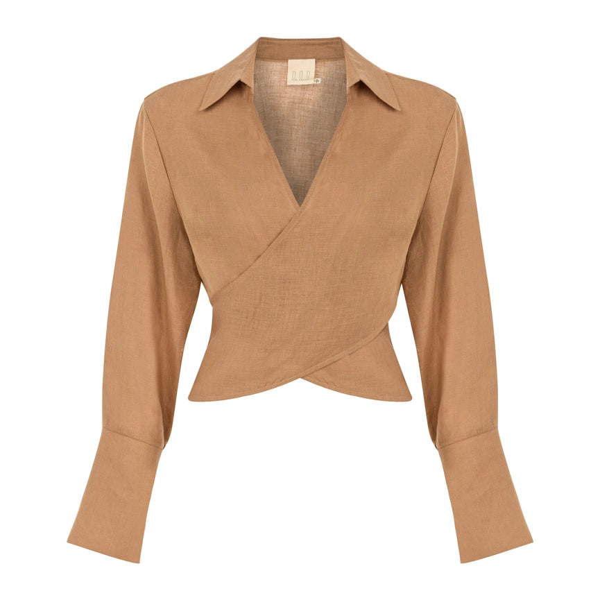 Hands of Time Linen Shirt-Shirt-Dor Raw Luxury-S-Camel-Urbanheer