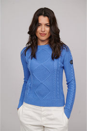 Hannah Luxury Cotton Women Sweater Blue-Sweater-Henry Arroway-Blue-XS-Urbanheer
