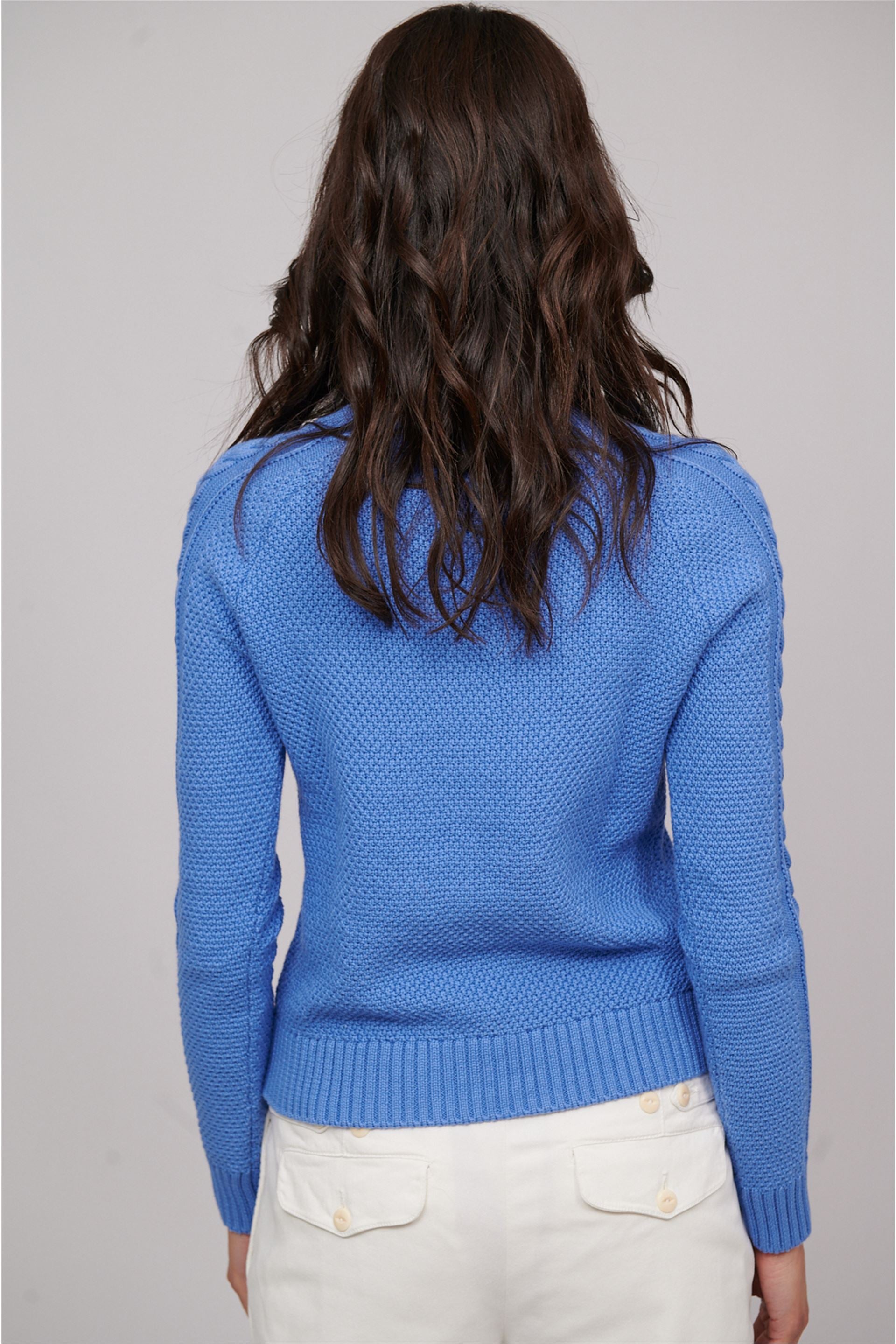 Hannah Luxury Cotton Women Sweater Blue-Sweater-Henry Arroway-Blue-XS-Urbanheer