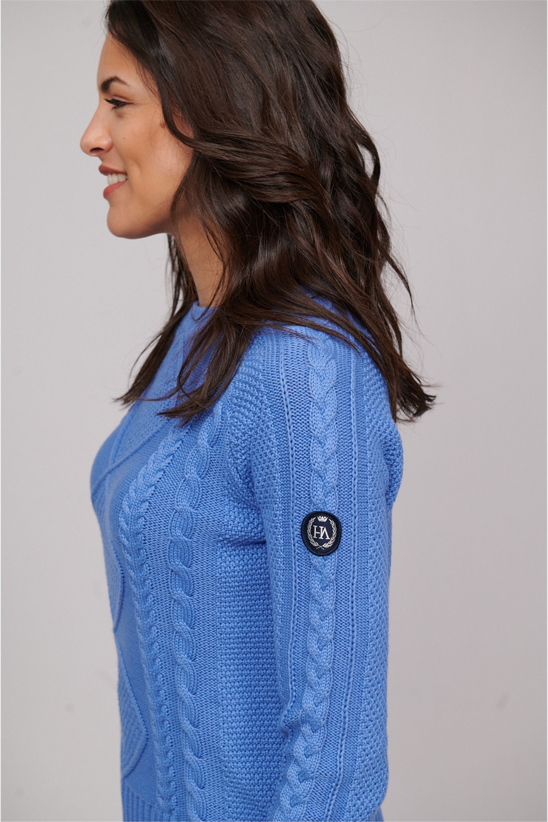 Hannah Luxury Cotton Women Sweater Blue-Sweater-Henry Arroway-Blue-XS-Urbanheer