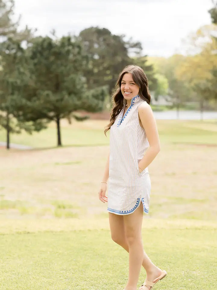 Hannah Mini | Splash of Khaki-Dress-The Coastal Crane-XS-Urbanheer