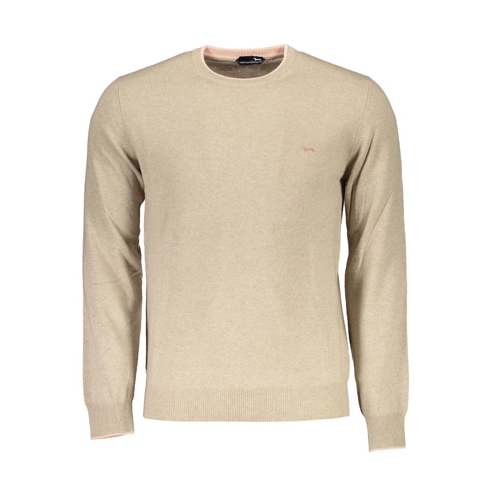 Harmont & Blaine Beige Wool Men Sweater-Harmont & Blaine-XXL-Urbanheer