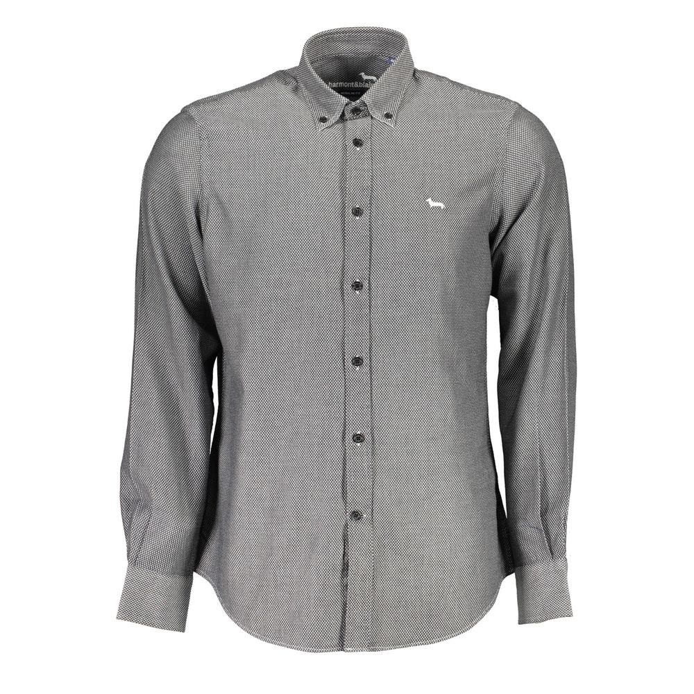 Harmont & Blaine Black Cotton Shirt-Harmont & Blaine-XL-Urbanheer