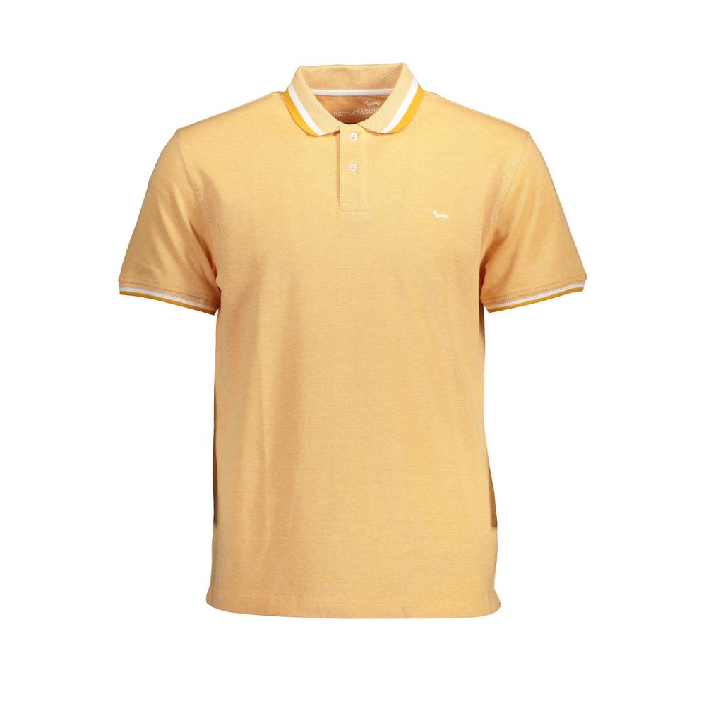 Harmont & Blaine Orange Cotton Men Polo Shirt-Harmont & Blaine-XL-Urbanheer