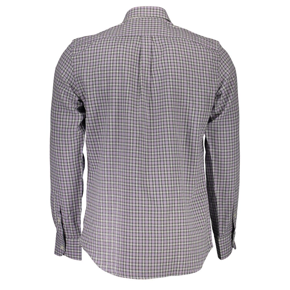 Harmont & Blaine Purple Cotton Men Shirt-Harmont & Blaine-S-Urbanheer