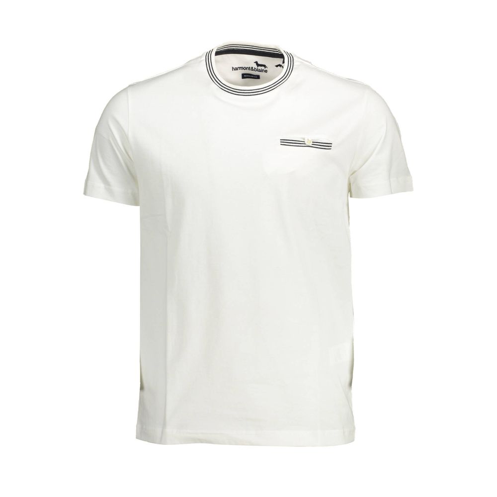 Harmont & Blaine White Cotton Men T-Shirt-Harmont & Blaine-XL-Urbanheer