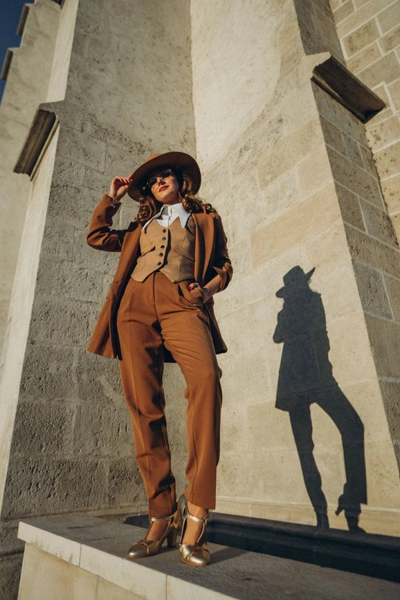 Harry Camel Pants-Pants-Pivoine Signature-XS-Urbanheer