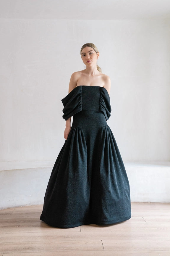 Harvest Black Gown-Dress-Ashley Stambouli-XS-Urbanheer