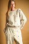 Heart Embroidered Sweatshirt