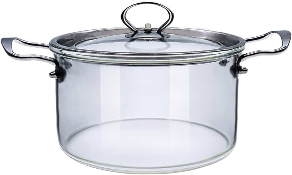 Heat-Resistant Glass Cooking Pot w/ Metal Handles-Pot-STP-2.5L-Urbanheer