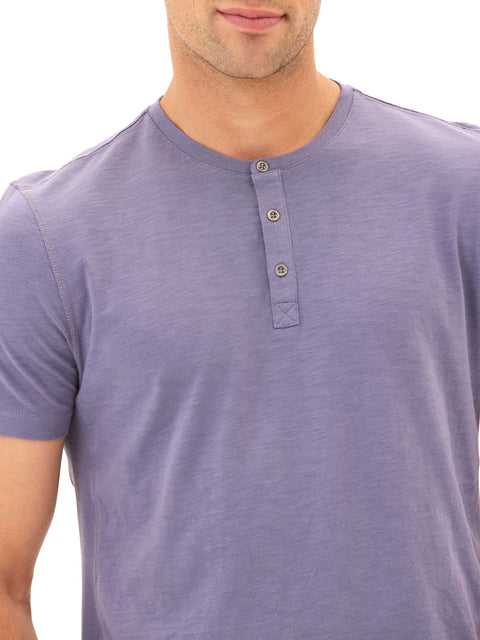 Heath Slub Jersey Short Sleeve Henley