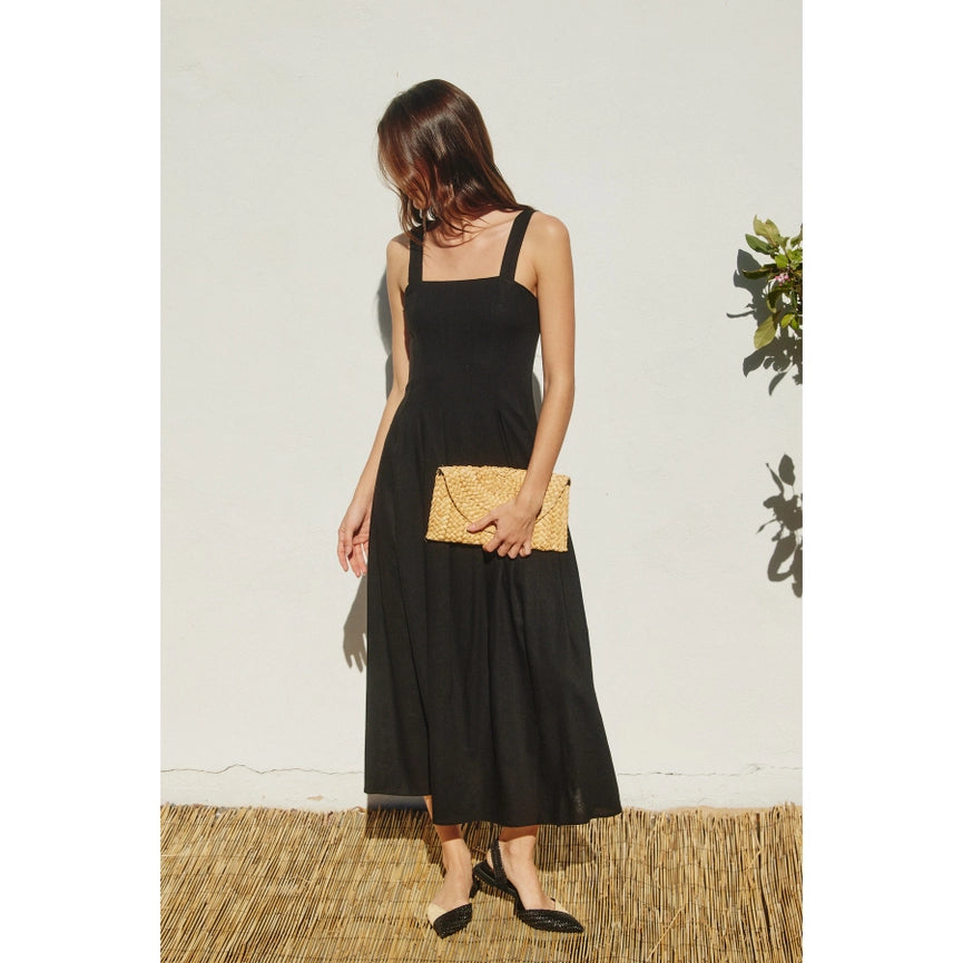 Heaven Sent Seam Detail Maxi Dress BLACK-Dress-Dress Forum-S-BLACK-Urbanheer