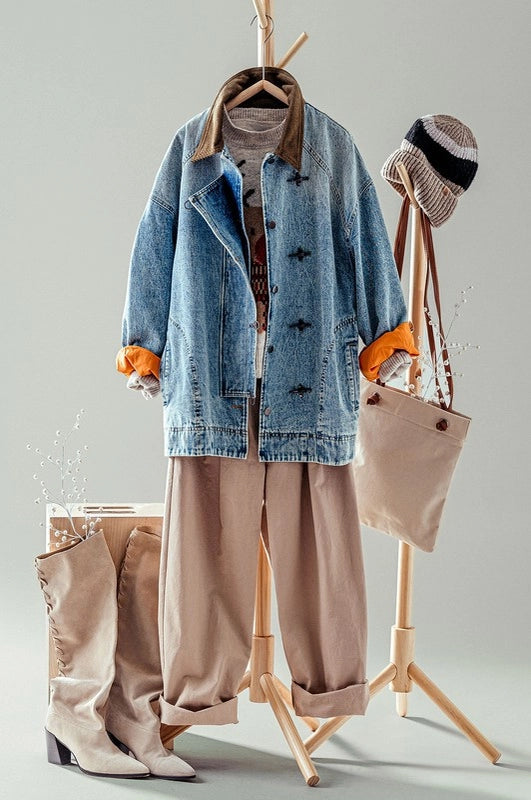 Heavy Handed Denim Jacket DENIM-Jacket-Urban Daizy-S/M-Urbanheer