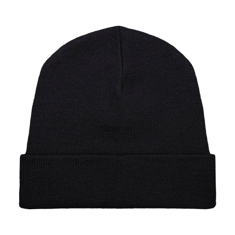 Heavyweight Extra Fine Merino Watch Cap Black-Caps-Paul James Knitwear-Regular-Urbanheer