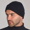 Heavyweight Extra Fine Merino Watch Cap-Caps-Paul James Knitwear-Regular-Black-Urbanheer