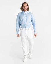 Heavyweight Men's Linen Pants Morcote in White-Pants-MagicLinen-S-Urbanheer