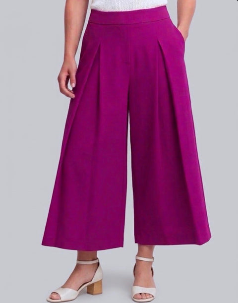 Heer Magenta Luxury Crepe Culottes
