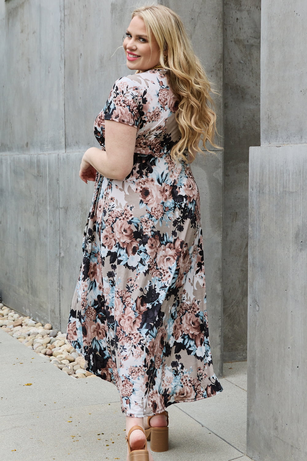 Heimish Give Me Roses Full Size Floral Maxi Wrap Dress-Heimish-Floral-S-Urbanheer