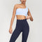 Helena Scallop High Waist Leggings Navy-Leggings-91thelabel-S-Urbanheer