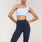Helena Scallop High Waist Leggings Navy-Leggings-91thelabel-S-Urbanheer