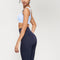 Helena Scallop High Waist Leggings Navy-Leggings-91thelabel-S-Urbanheer