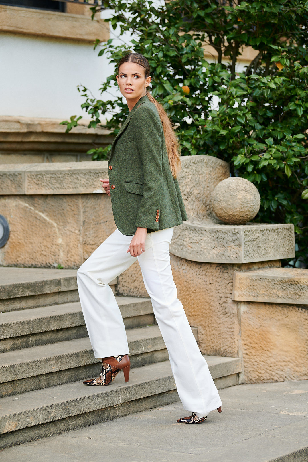 Henry Arroway MARYLIN SLIM FIT Blazer KAKI-Blazer-Henry Arroway-XXS-KAKI-Urbanheer