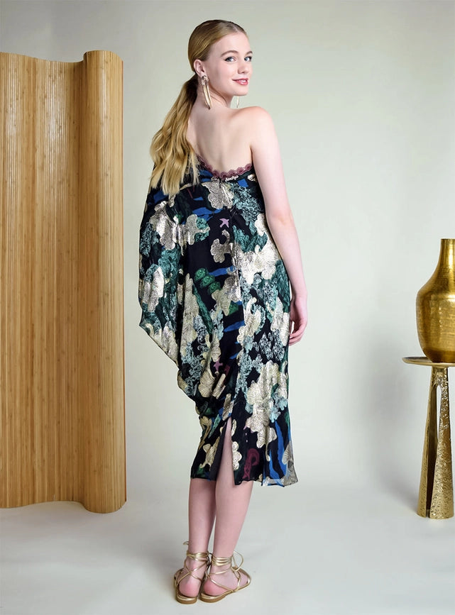 Hera Black One Shoulder Maxi Dress-Dress-Sandhya Garg-XS-Urbanheer