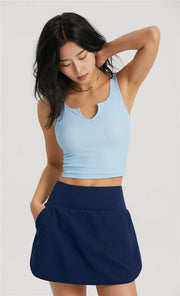 Hera Molded Cup Ribbed Everyday Tank Top Baby Blue-Tank Tops-91thelabel-S-Urbanheer