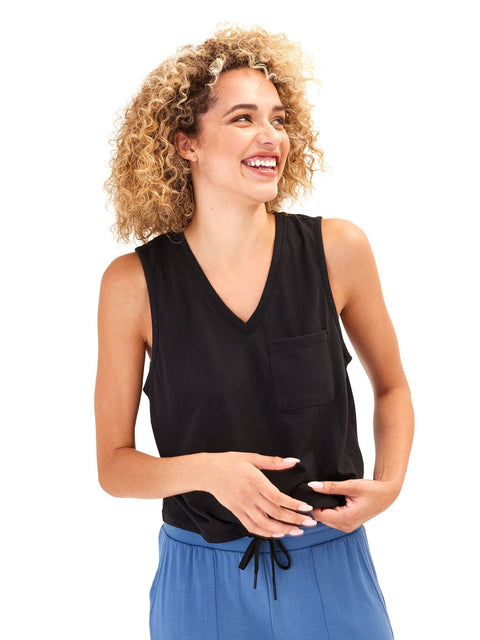 Hera Triblend Jersey V-Neck Tank