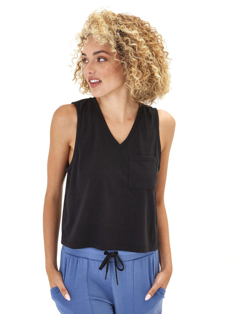 Hera Triblend Jersey V-Neck Tank