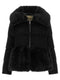 Herno Black Astrakhan Effect Jacket