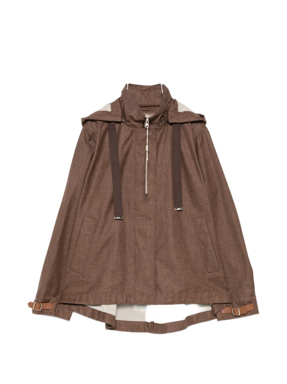 Herno Coats Leather Brown