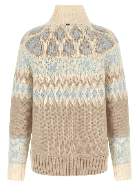Herno Wool And Cashmere Sweater With Intarsia