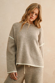 High Neck Long Sleeve Sweater Top