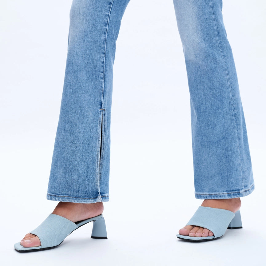 High Rise Flare Jeans with Finished Hem(Slit) AURORA-Jeans-BAYEAS-24-AURORA-Urbanheer