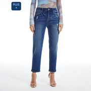 High Rise Mom Jeans with Finished Hem BLUEBELL-Jeans-BAYEAS-14w-BLUEBELL-Urbanheer